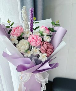 Hoa Hồng Len || Bó Hoa Hồng Bằng Len Handmade 4 Bó hoa hồng móc len