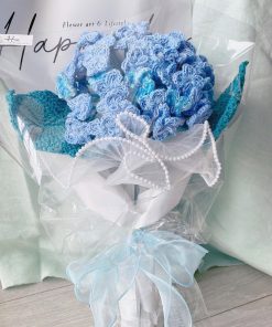 Hoa Cẩm Tú Cầu Len || Bó Cẩm Tú Cầu Bằng Len Handmade 3 Bó hoa cẩm tú cầu len