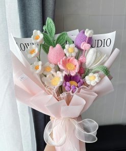 Hoa Cúc Len || Bó Hoa Cúc Bằng Len Handmade 5 Bó hoa cúc bằng len