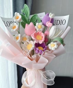 Hoa Cúc Len || Bó Hoa Cúc Bằng Len Handmade 4 Bó hoa cúc len