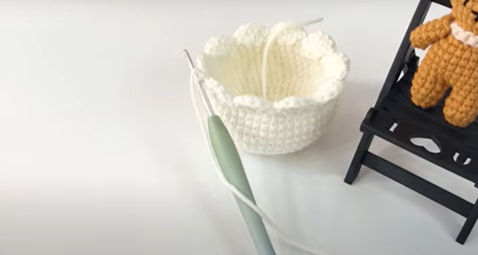 Cách móc chậu hoa bằng len handmade Cách móc chậu hoa bằng len handmade