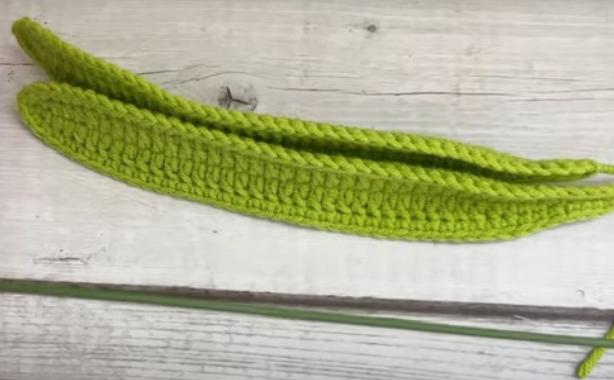 Cách móc lá hoa tulip bằng len dạng tròn Cách móc lá hoa tulip bằng len dạng tròn