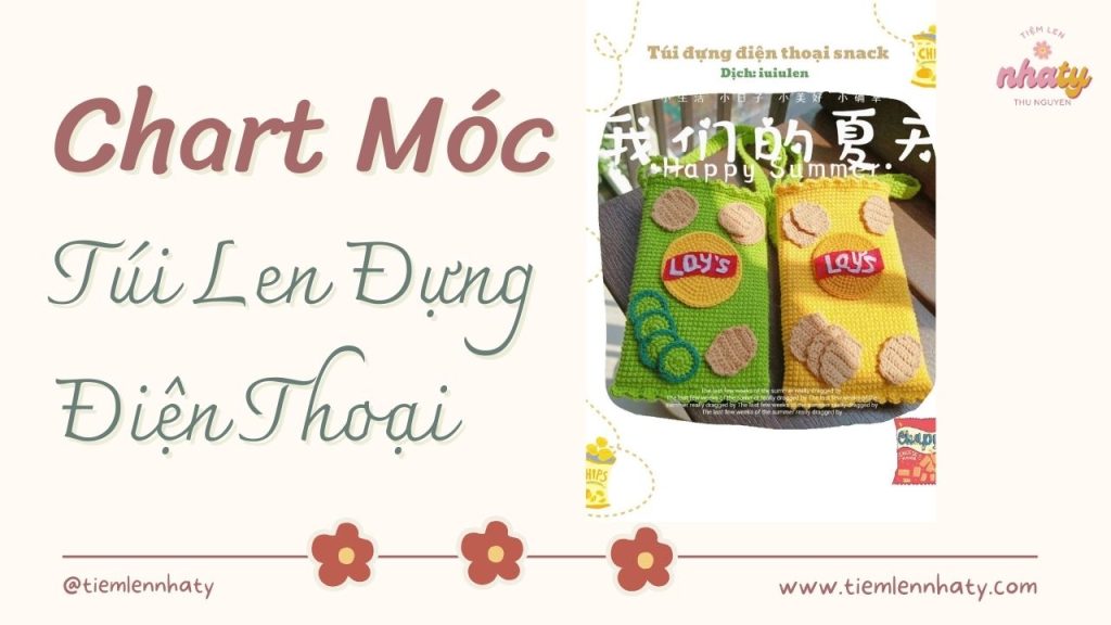 Chart Móc Túi Đựng Điện Thoại Bằng Len Handmade Xinh Xắn 33 chart moc len tui dung dien thoai