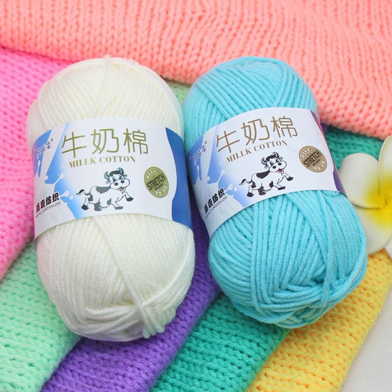 Móc Túi Nên Dùng Len Gì? & Các Loại Len Móc Túi Xách 9 Len Milk bò