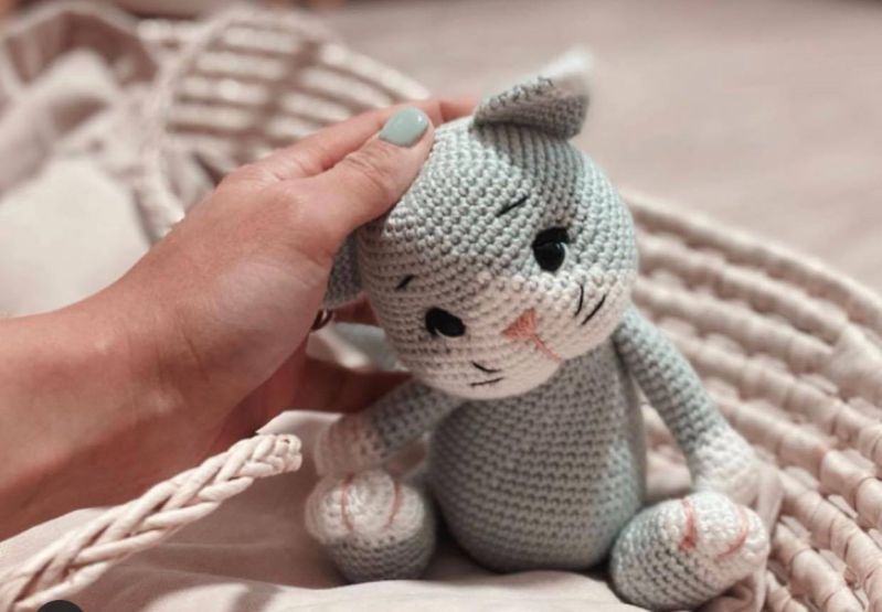 Chart Móc Mèo KOUKI Xám Trắng Đáng Yêu 6 mèo kouki hoàn thiện