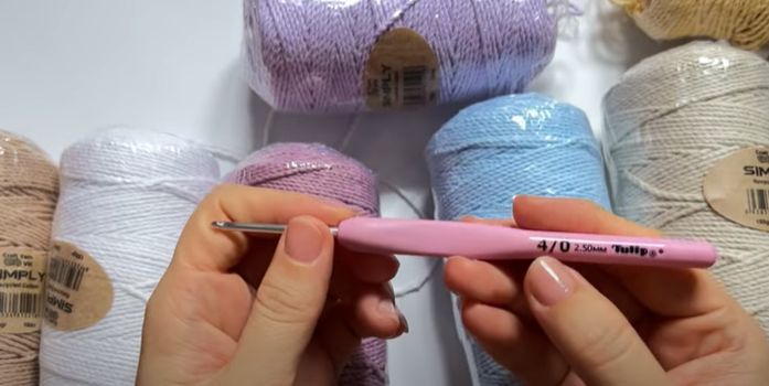 Hướng Dẫn Móc Túi Đeo Chéo Bằng Len Xinh Xắn 7 nguyen lieu moc tui deo cheo bang len