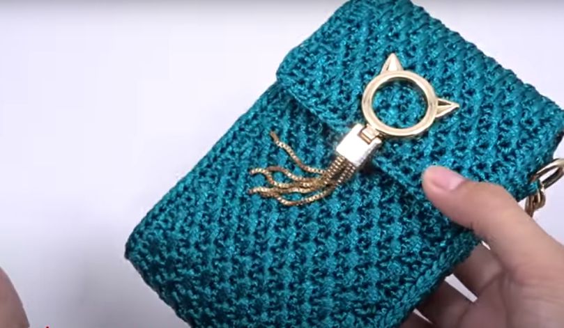 Hướng Dẫn Cách Móc Túi Đựng Điện Thoại Bằng Len 7 tui dung dien thoai len